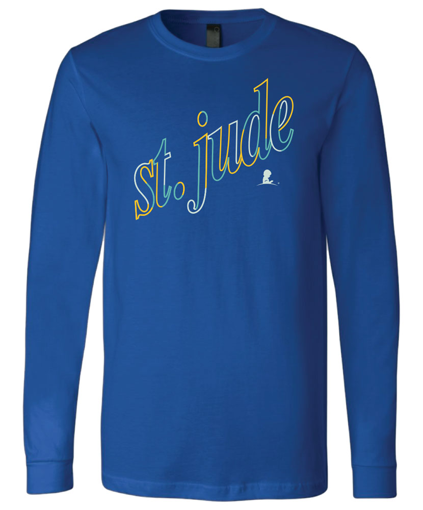 Angled St. Jude Unisex Long-Sleeve T-Shirt